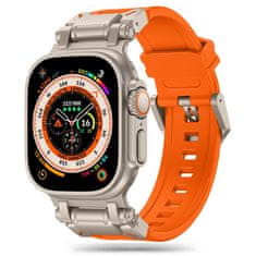 Tech-protect Delta Pro řemínek na Apple Watch 42/44/45/49mm, orange / titanium