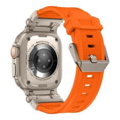 Tech-protect Delta Pro řemínek na Apple Watch 42/44/45/49mm, orange / titanium