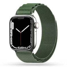 Tech-protect Nylon řemínek na Apple Watch 42/44/45/49mm, military green