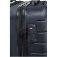 XQMAX Cestovní kufr KO-FB5000430 20&quot; námořnická modrá