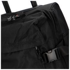 ORMI Látková cestovní taška na kolečkách Hicham, černá