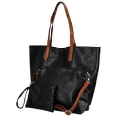 Urban Style Stylový set dámské kabelky a doplňků 3v1 Robina, černá