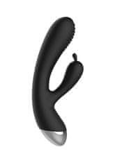 PRETTY LOVE E-Stimulation Rabbit Vibrator - Black