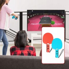 JYS 2 Raketa Paletka Stolní tenis Ping-Pong na JoyCon pro Nintendo Switch OLED