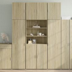 Vidaxl Skříň highboard dub sonoma 80 x 42,5 x 249 cm kompozitní dřevo