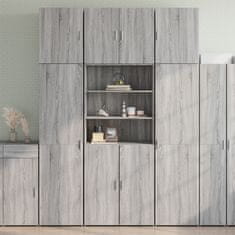 Vidaxl Skříň highboard šedá sonoma 80 x 42,5 x 249 cm kompozitní dřevo