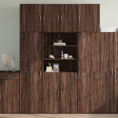 Vidaxl Skříň highboard hnědý dub 80 x 42,5 x 249 cm kompozitní dřevo