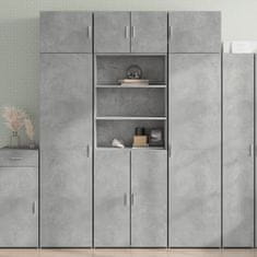 shumee vidaXL Skříň highboard betonově šedá 70x42,5x185 cm kompozitní dřevo