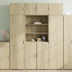 Vidaxl Skříň highboard dub sonoma 80 x 42,5 x 185 cm kompozitní dřevo