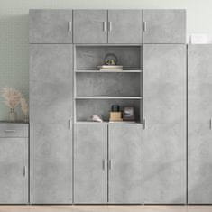 Vidaxl Skříň highboard betonově šedá 80x42,5x185 cm kompozitní dřevo