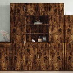 Vidaxl Skříň highboard kouřový dub 80 x 42,5 x 185 cm kompozitní dřevo