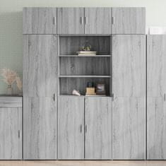 Vidaxl Skříň highboard šedá sonoma 80 x 42,5 x 185 cm kompozitní dřevo