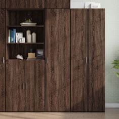 Vidaxl Skříň highboard hnědý dub 45 x 42,5 x 185 cm kompozitní dřevo