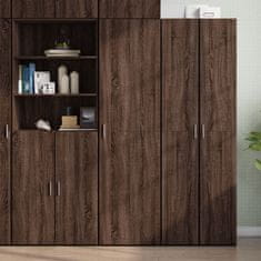 Vidaxl Skříň highboard hnědý dub 50 x 42,5 x 185 cm kompozitní dřevo