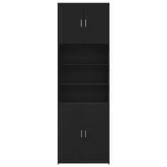 Vidaxl Skříň highboard černá 80 x 42,5 x 249 cm kompozitní dřevo