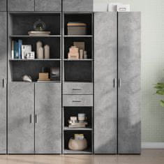 shumee vidaXL Skříň highboard betonově šedá 40x42,5x185 cm kompozitní dřevo