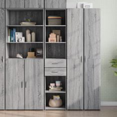 shumee vidaXL Skříň highboard šedá sonoma 40 x 42,5 x 185 cm kompozitní dřevo