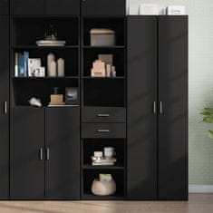 shumee vidaXL Skříň highboard černá 45 x 42,5 x 185 cm kompozitní dřevo