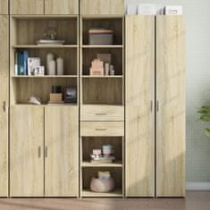 shumee vidaXL Skříň highboard dub sonoma 45 x 42,5 x 185 cm kompozitní dřevo