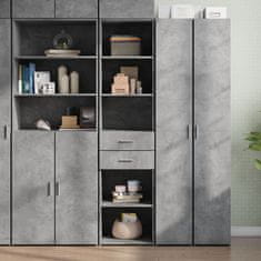 shumee vidaXL Skříň highboard betonově šedá 45x42,5x185 cm kompozitní dřevo