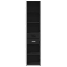 Vidaxl Skříň highboard černá 40 x 42,5 x 185 cm kompozitní dřevo