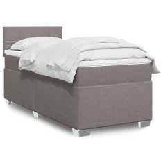 shumee Box spring postel s matrací taupe 90x190 cm textil