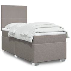 shumee Box spring postel s matrací taupe 90x190 cm textil