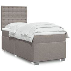 shumee Box spring postel s matrací taupe 90x190 cm textil