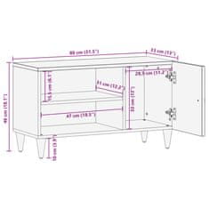 Vidaxl TV skříňka 80 x 33 x 46 cm masivní mangovníkové dřevo