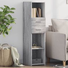 Vidaxl Skříň highboard šedá sonoma 30 x 42,5 x 124 cm kompozitní dřevo