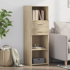 Vidaxl Skříň highboard dub sonoma 40 x 42,5 x 124 cm kompozitní dřevo