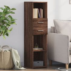 Vidaxl Skříň highboard hnědý dub 30 x 42,5 x 124 cm kompozitní dřevo