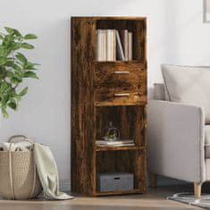 Vidaxl Skříň highboard kouřový dub 40 x 42,5 x 124 cm kompozitní dřevo