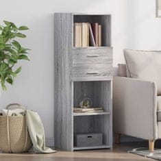 Vidaxl Skříň highboard šedá sonoma 40 x 42,5 x 124 cm kompozitní dřevo