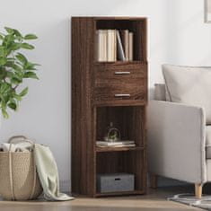 shumee vidaXL Skříň highboard hnědý dub 40 x 42,5 x 124 cm kompozitní dřevo