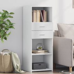 Vidaxl Skříň highboard bílá 45 x 42,5 x 124 cm kompozitní dřevo