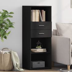 Vidaxl Skříň highboard černá 45 x 42,5 x 124 cm kompozitní dřevo