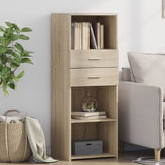 Vidaxl Skříň highboard dub sonoma 45 x 42,5 x 124 cm kompozitní dřevo