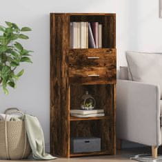 Vidaxl Skříň highboard kouřový dub 45 x 42,5 x 124 cm kompozitní dřevo