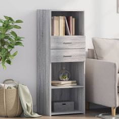 Vidaxl Skříň highboard šedá sonoma 45 x 42,5 x 124 cm kompozitní dřevo