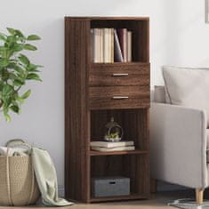 shumee vidaXL Skříň highboard hnědý dub 45 x 42,5 x 124 cm kompozitní dřevo