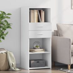 Vidaxl Skříň highboard bílá 50 x 42,5 x 124 cm kompozitní dřevo