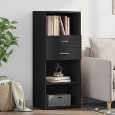 Vidaxl Skříň highboard černá 50 x 42,5 x 124 cm kompozitní dřevo