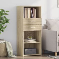 Vidaxl Skříň highboard dub sonoma 50 x 42,5 x 124 cm kompozitní dřevo