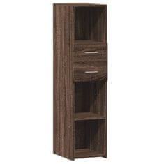 Vidaxl Skříň highboard hnědý dub 30 x 42,5 x 124 cm kompozitní dřevo