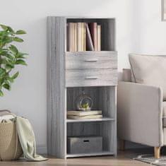 Vidaxl Skříň highboard šedá sonoma 50 x 42,5 x 124 cm kompozitní dřevo