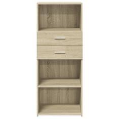 Vidaxl Skříň highboard dub sonoma 50 x 42,5 x 124 cm kompozitní dřevo