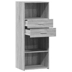 Vidaxl Skříň highboard šedá sonoma 50 x 42,5 x 124 cm kompozitní dřevo