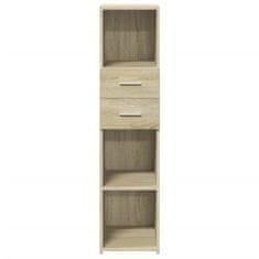 Vidaxl Skříň highboard dub sonoma 30 x 42,5 x 124 cm kompozitní dřevo