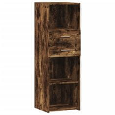 Vidaxl Skříň highboard kouřový dub 40 x 42,5 x 124 cm kompozitní dřevo